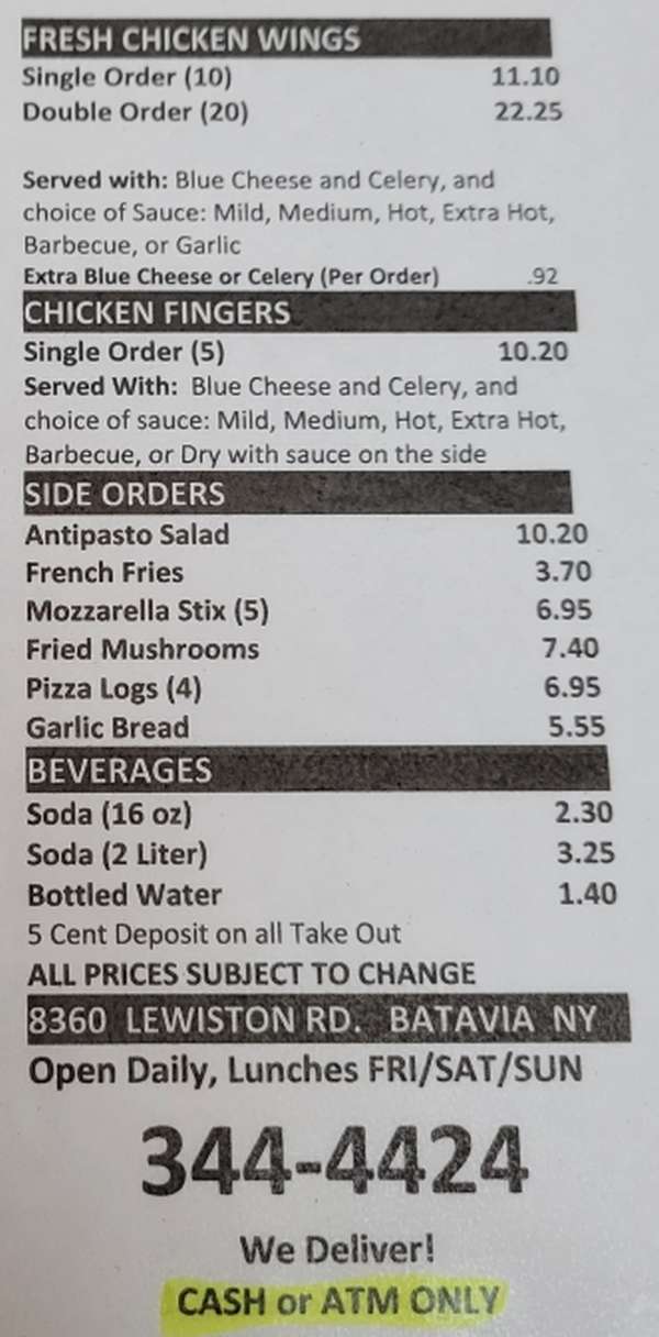 Jerry Arena s Pizzeria Menu Batavia NY jerry-arena-s-pizzeria-menu-batavia-ny